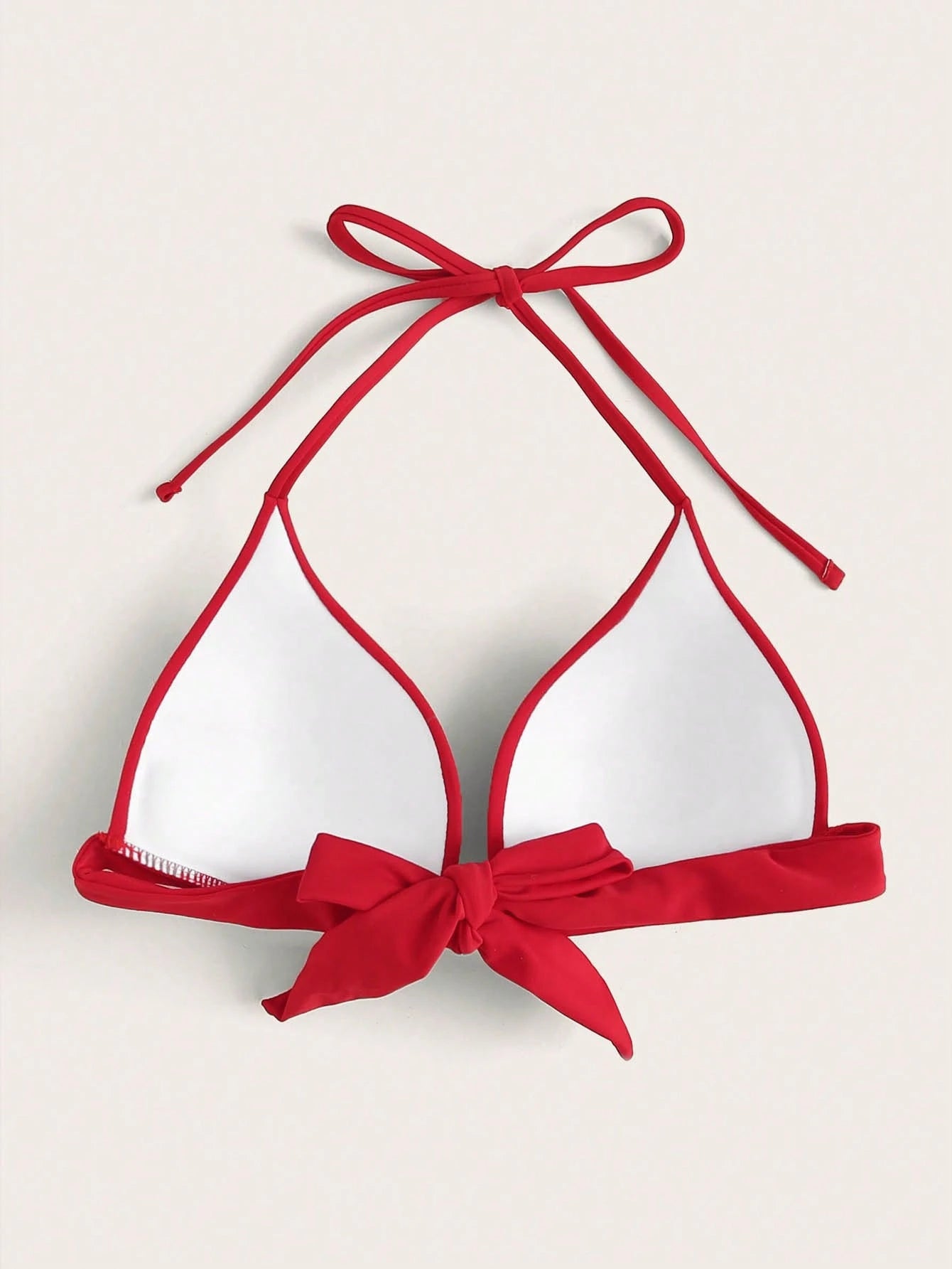 Swim Vcay Women's Strapless Bikini Top (Tie Knot Detachable, Push Up Wireless)