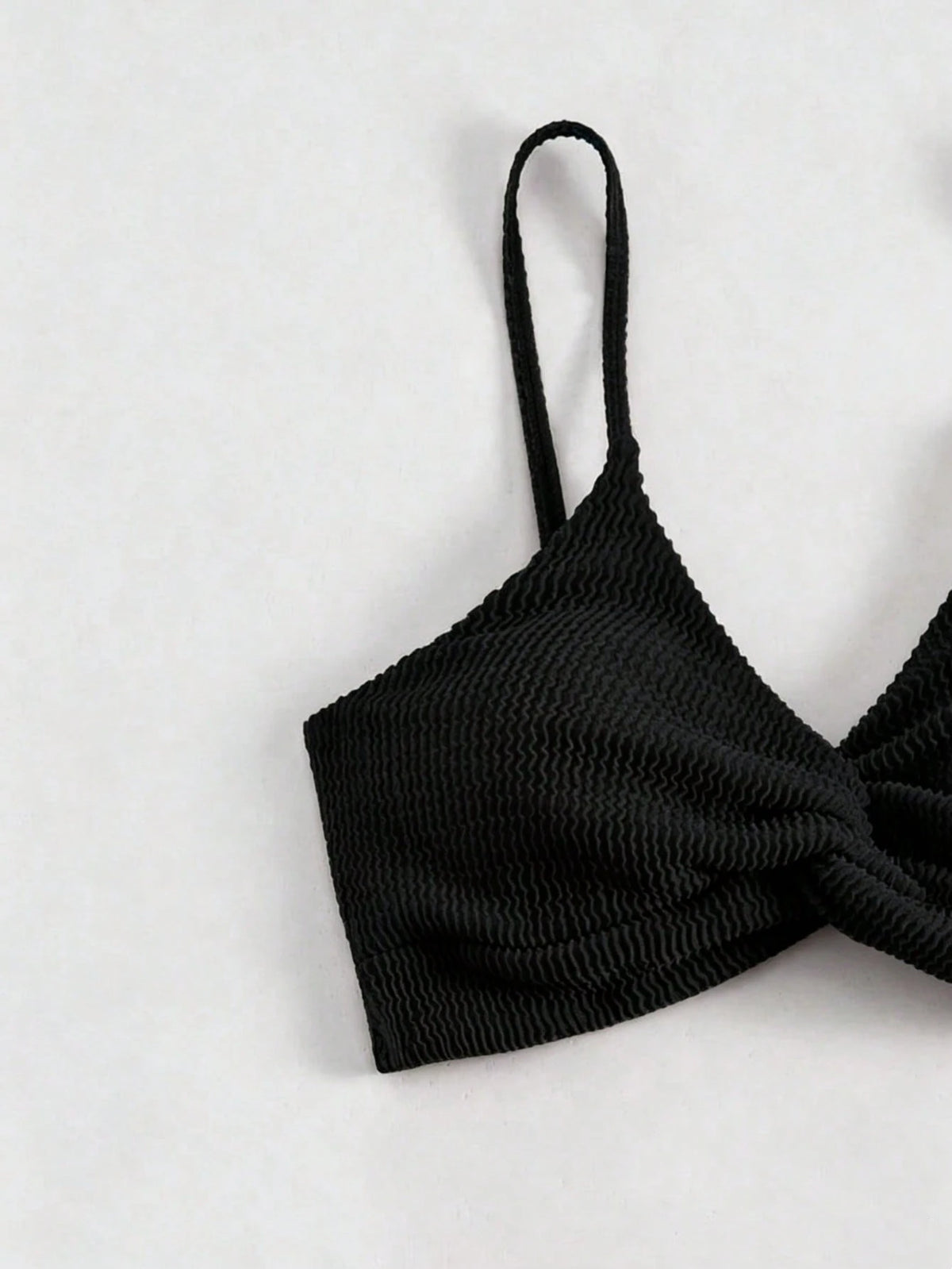 Swim Women's Black Camisole Top And Shorts Swimsuit Set For Sunny Beach