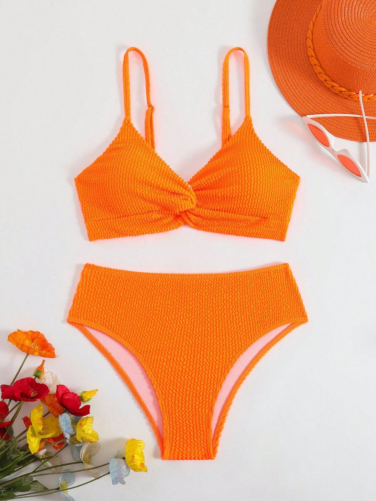 Swim Women's Black Camisole Top And Shorts Swimsuit Set For Sunny Beach