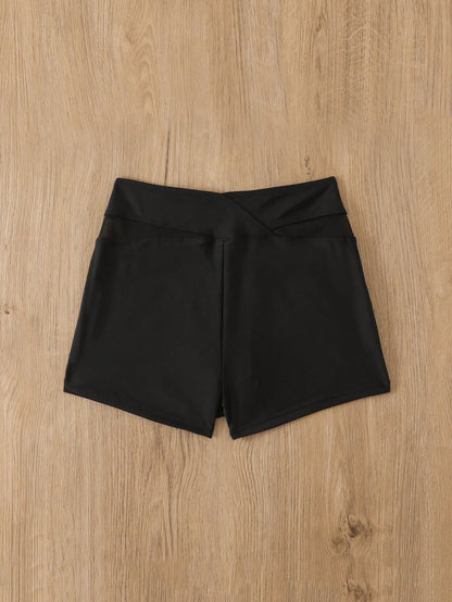 Swim Women Summer Sports Mesh Patchwork Shorts