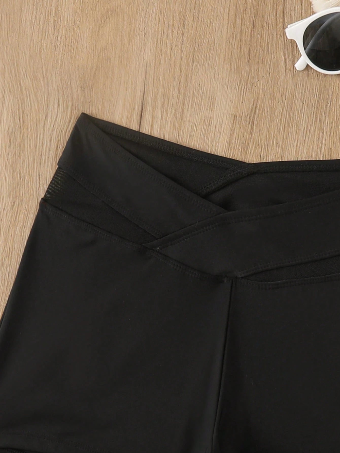 Swim Women Summer Sports Mesh Patchwork Shorts