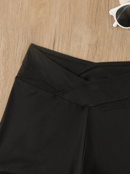Swim Women Summer Sports Mesh Patchwork Shorts