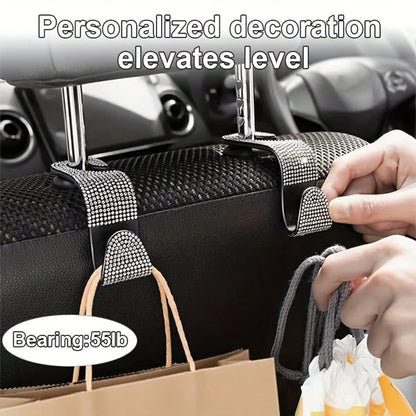 TAIMASI 27-Piece Women's Car Accessories Set – For Car Acessesories Women, Includes 15-Inch Shiny Steering Wheel Cover, Sparkling License Plate Frame, Phone Holder & Cup Holder Coasters. Best Holiday