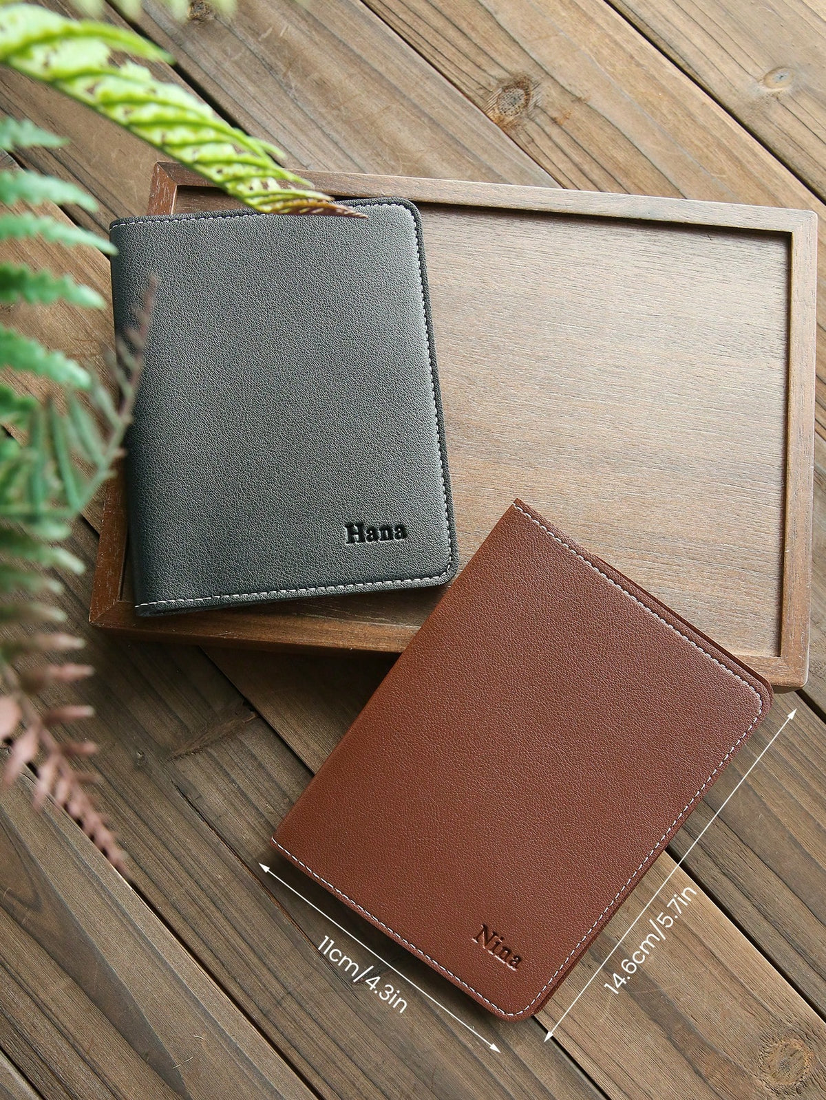 Takeoak Custom Name Passport Holder Personalized Leather Passport Cover Maroon Burgundy Travel Case For Men Women