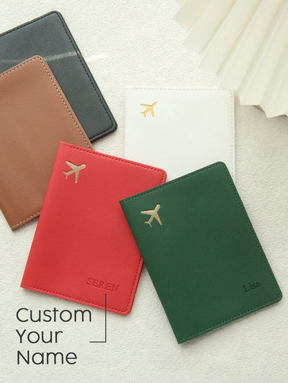 Takeoak Personalized Passport Cover, Passport Holder, Travel Wallet, Elegant ID Card Case, Personalized Luggage Tag, Travel Organizer, Large Capacity, Birthday Gift, Anniversary Gift, Christmas Gift