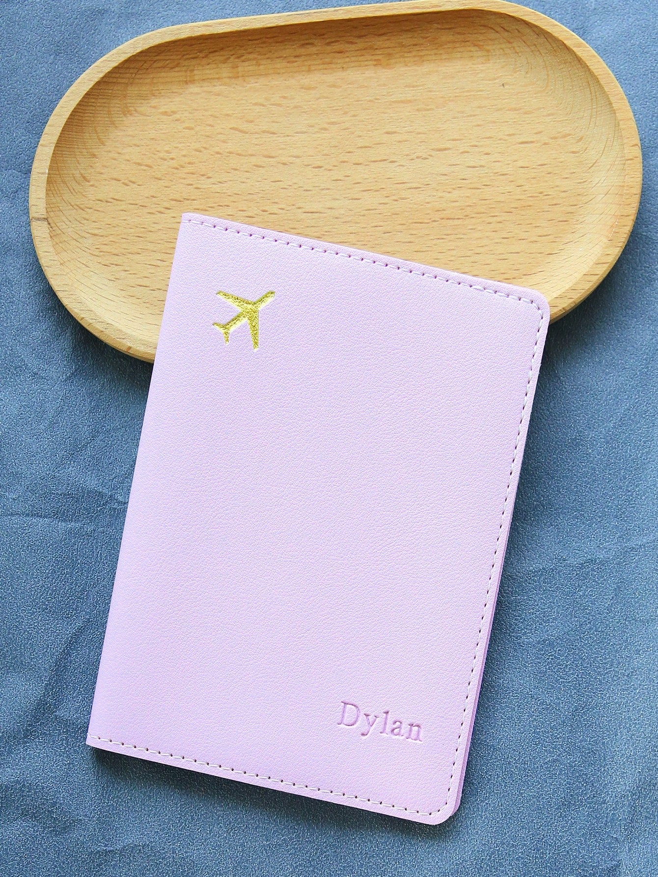 Takeoak Personalized Passport Cover, Passport Holder, Travel Wallet, Elegant ID Card Case, Personalized Luggage Tag, Travel Organizer, Large Capacity, Birthday Gift, Anniversary Gift, Christmas Gift