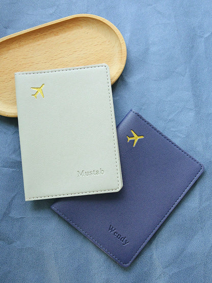 Takeoak Personalized Passport Cover, Passport Holder, Travel Wallet, Elegant ID Card Case, Personalized Luggage Tag, Travel Organizer, Large Capacity, Birthday Gift, Anniversary Gift, Christmas Gift