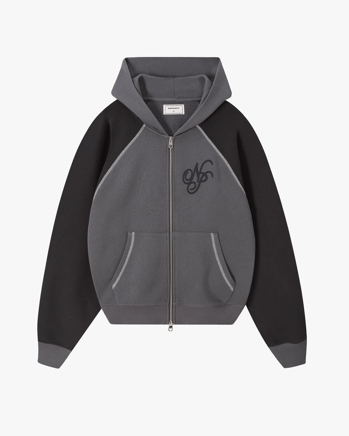 Team Zip-Up Hoodie Ash