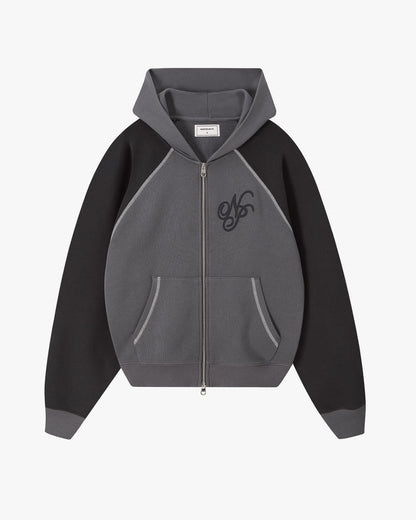 Team Zip-Up Hoodie Ash