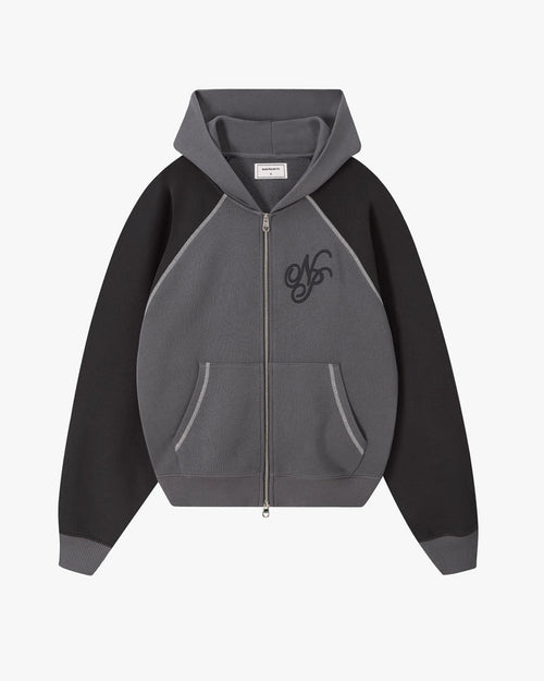 Team Zip-Up Hoodie Ash