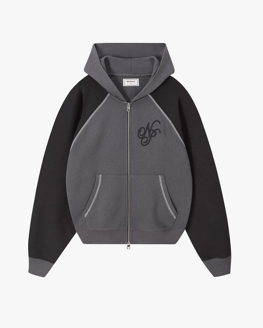 Team Zip-Up Hoodie Ash