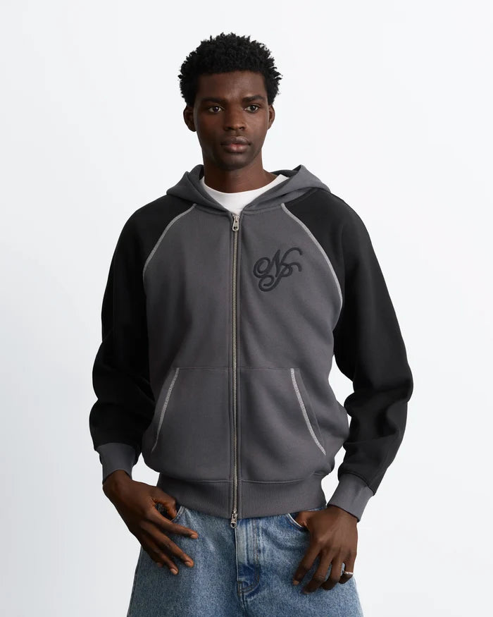 Team Zip-Up Hoodie Ash