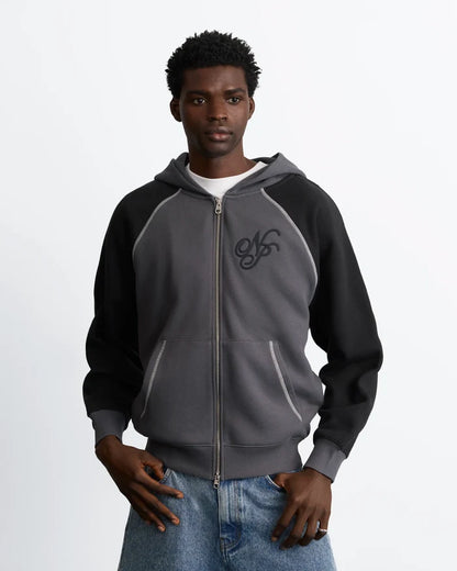 Team Zip-Up Hoodie Ash