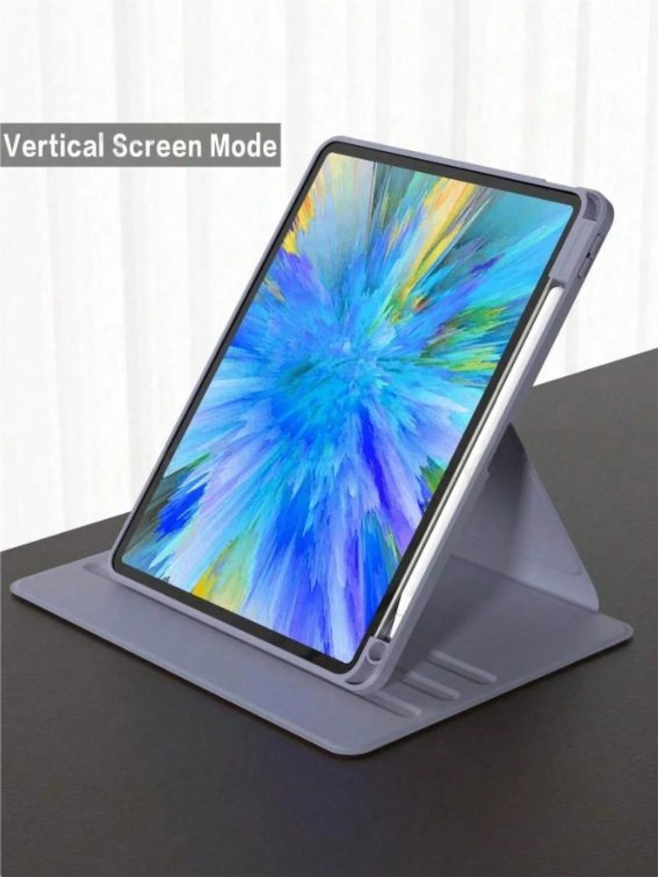 TenYide Shockproof Solid Color Flip Pad Case Rotating Protective Case Compatible With 5th/6th/7th/8th/9th/10th/11th Gen, Mini 6th/7th Gen, Air 1st/2nd/3rd/4th/5th Gen, 11-Inch (M2)/11-Inch (M3)/13-Inc