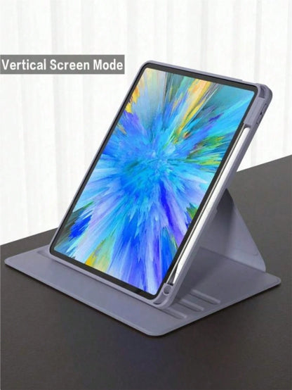 TenYide Shockproof Solid Color Flip Pad Case Rotating Protective Case Compatible With 5th/6th/7th/8th/9th/10th/11th Gen, Mini 6th/7th Gen, Air 1st/2nd/3rd/4th/5th Gen, 11-Inch (M2)/11-Inch (M3)/13-Inc