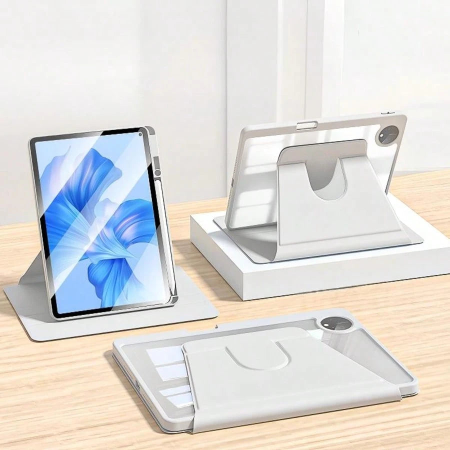 TenYide Shockproof Solid Color Flip Pad Case Rotating Protective Case Compatible With 5th/6th/7th/8th/9th/10th/11th Gen, Mini 6th/7th Gen, Air 1st/2nd/3rd/4th/5th Gen, 11-Inch (M2)/11-Inch (M3)/13-Inc