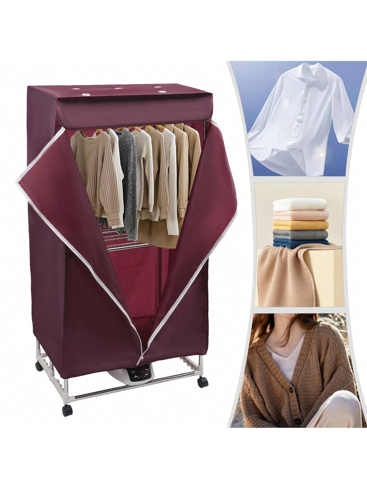 TFCFL Portable Travel Mini Dryer Machine, Electric Dryer For Apartments