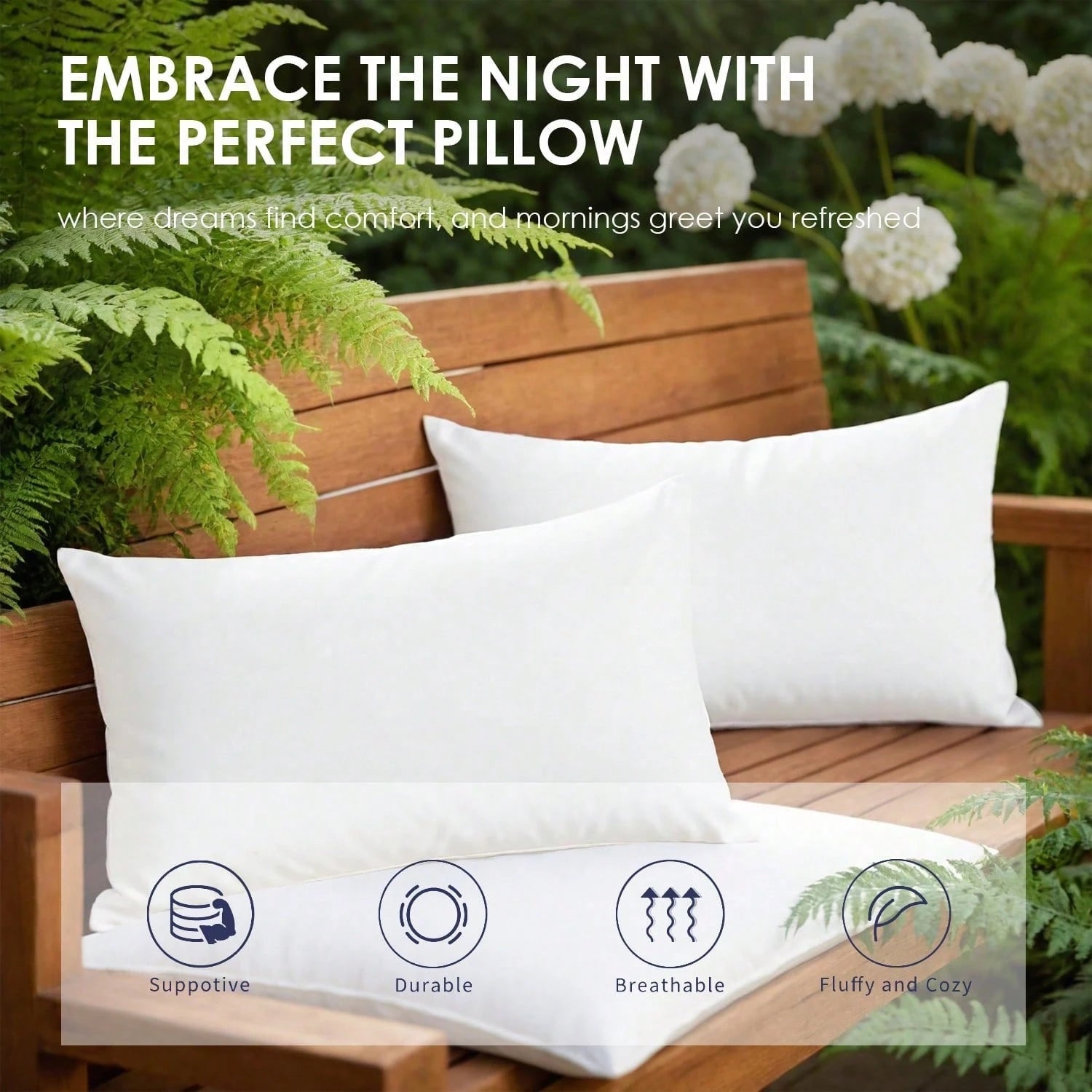 The YUNDO Brand Label Features A White Cushion Core. It Is Suitable For Sofa Cushions, Mattresses, And Patio Cushions. The Sizes Available Are 18*18 Inches, 20*20 Inches, 12*20 Inches, And 22*22 Inche