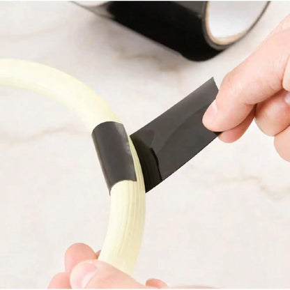 Thick, Flexible Rubber Waterproof Tape- For Sealing And Patching Leaks, Underwater, Indoor And Outdoor Use- For Home, RV, Roof, And Swimming Pool Repairs, Black, 1 Piece Per Pack.
