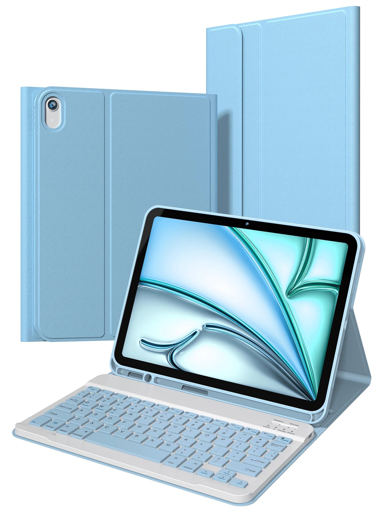 This Keyboard Case Is Compatible With IPad (A16) 11th Gen, 10th Gen, 7th/8th/9th Gen, IPad Air 4th/5th Gen/(M2) 2024/(M3) 2025, IPad Pro 11-Inch (2018/2020/2021/2022). It Is Made Of PU Leather Materia