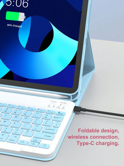 This Keyboard Case Is Compatible With IPad (A16) 11th Gen, 10th Gen, 7th/8th/9th Gen, IPad Air 4th/5th Gen/(M2) 2024/(M3) 2025, IPad Pro 11-Inch (2018/2020/2021/2022). It Is Made Of PU Leather Materia