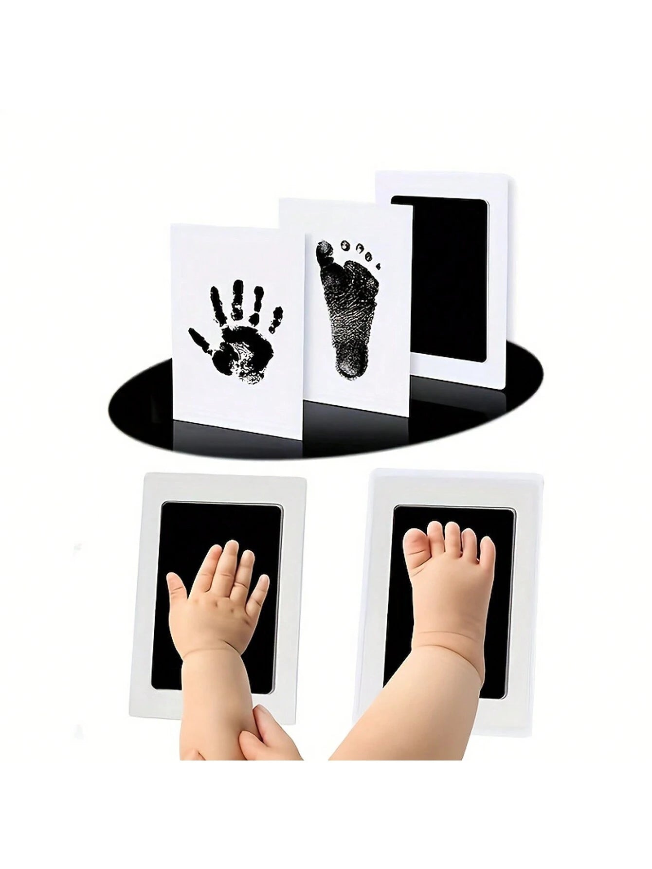 Timeless Impressions DIY Hand & Footprint Kit- Cherish Precious Memories, Perfect For Baby Showers, Easy, Sentimental Gift Idea Baby Shower Family Decorations Gifts Baby Shower Easter Gifts Things Fo