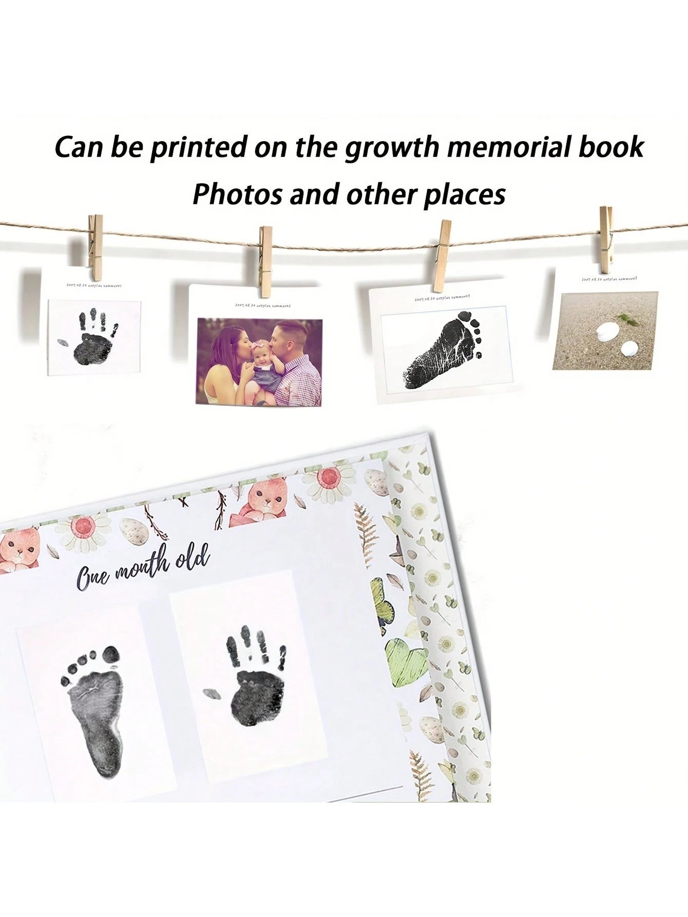 Timeless Impressions DIY Hand & Footprint Kit- Cherish Precious Memories, Perfect For Baby Showers, Easy, Sentimental Gift Idea Baby Shower Family Decorations Gifts Baby Shower Easter Gifts Things Fo