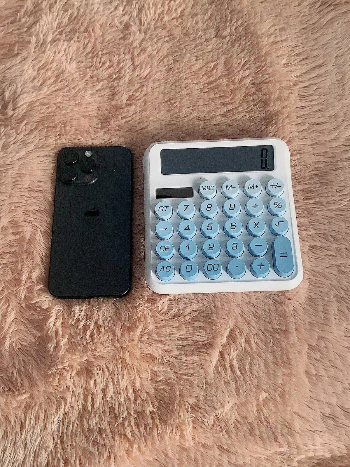 tonxiyuemu 1pc Ombre Mechanical Keypad Large Display Calculator, Solar Powered Scientific Calculator, Colorful & Beautiful Big Buttons, Dual Solar & Battery Powered, Suitable For Finance, Accounting