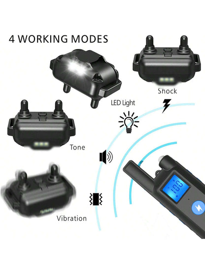 Train Your Dog Easily- Dog Training Collar With 3 Training Modes & 2600ft Control Range