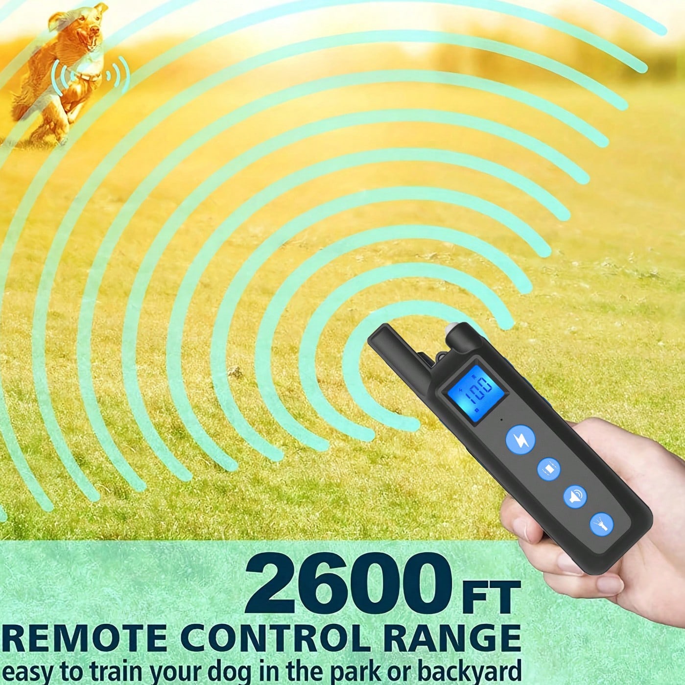 Train Your Dog Easily- Dog Training Collar With 3 Training Modes & 2600ft Control Range