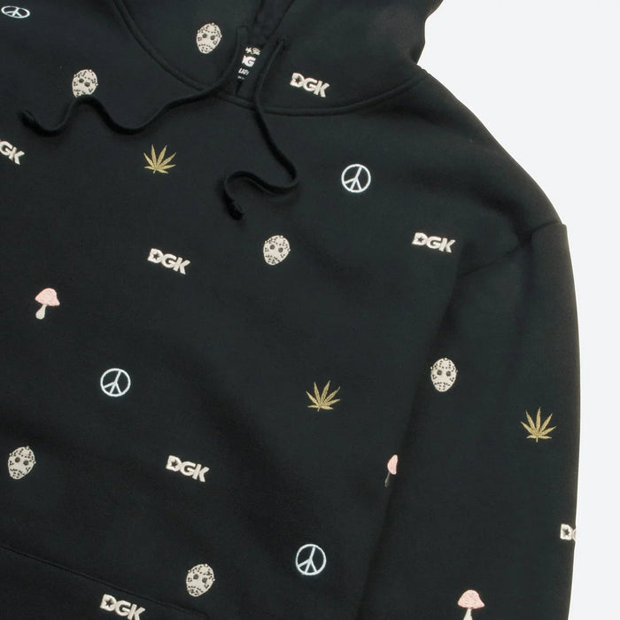 Tranquil Embroidered Hooded Fleece - Four Street