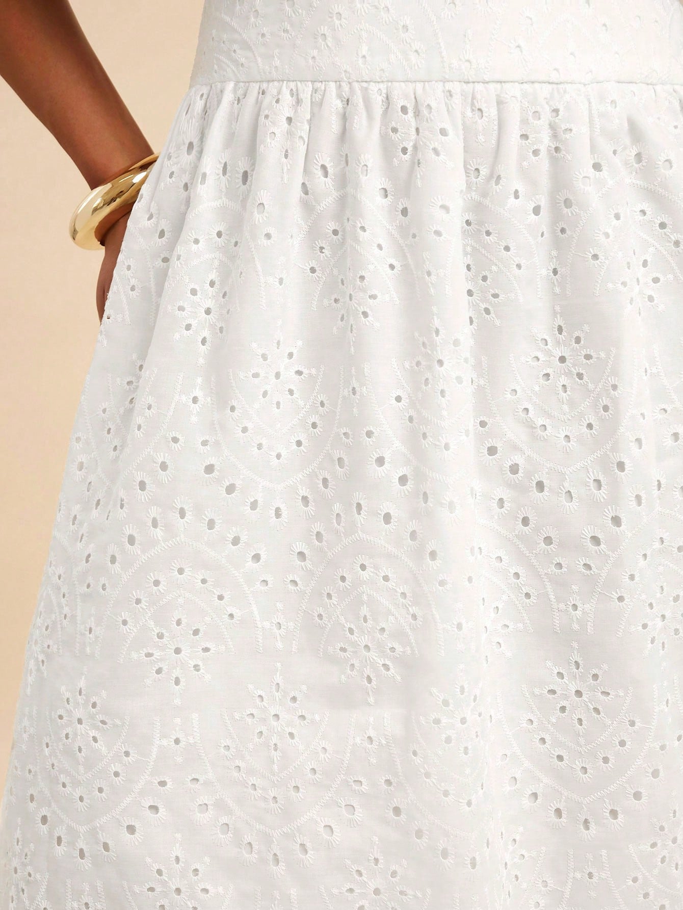 Travachic Women's White Summer Elegant Holiday Tea Party Vacation Two Pieces Outfits,Boho Embroidery Beach,Bohemian Western Style Casual Daily Wear
