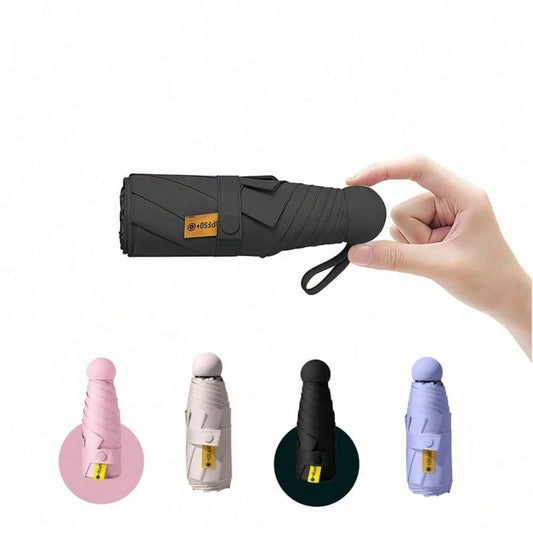 Travel Umbrella Portable Compact Umbrellas Pocket Mini For Purse Umbrellas For UV Small Backpack With Case Folding For Women