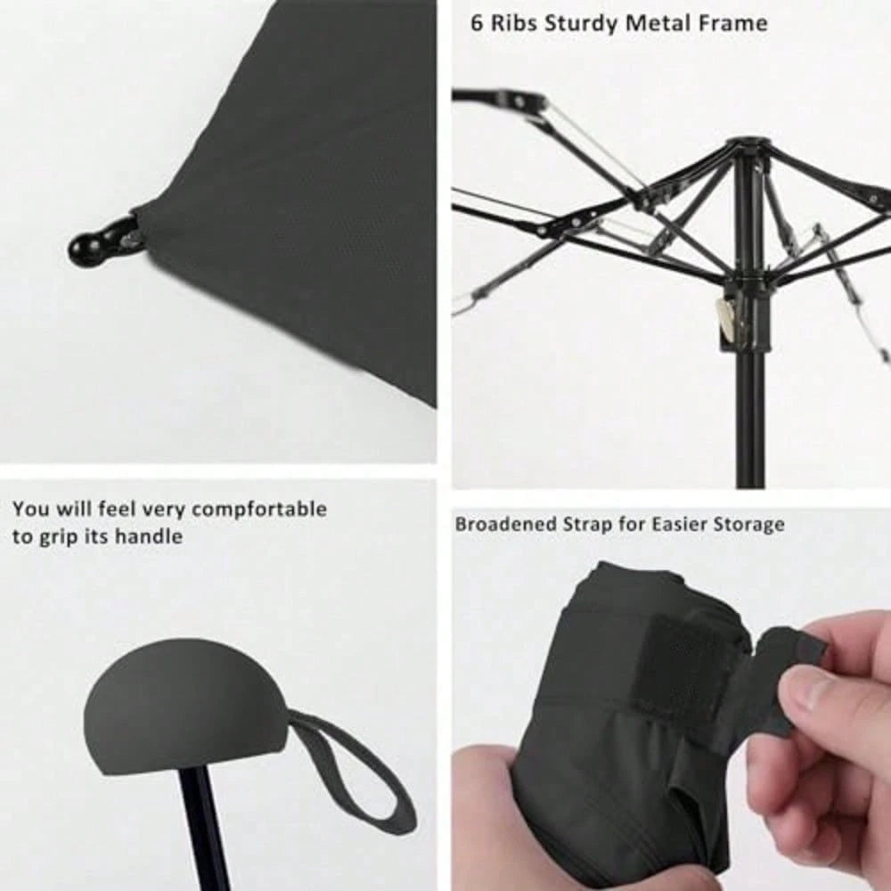 Travel Umbrella Portable Compact Umbrellas Pocket Mini For Purse Umbrellas For UV Small Backpack With Case Folding For Women