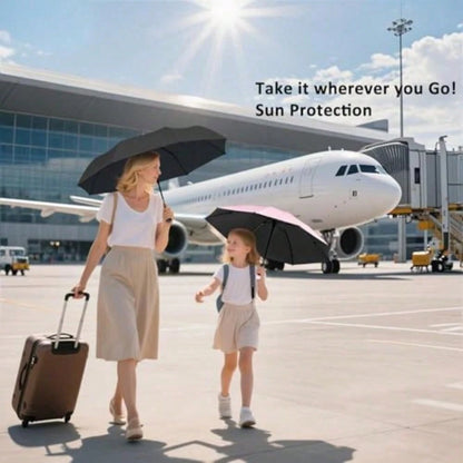 Travel Umbrella Portable Compact Umbrellas Pocket Mini For Purse Umbrellas For UV Small Backpack With Case Folding For Women