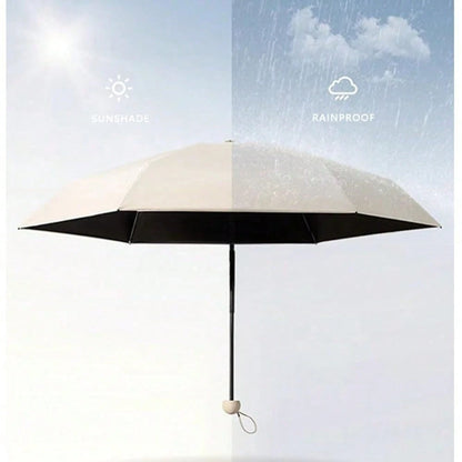 Travel Umbrella Portable Compact Umbrellas Pocket Mini For Purse Umbrellas For UV Small Backpack With Case Folding For Women