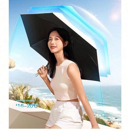 Travel Umbrella Portable Compact Umbrellas Pocket Mini For Purse Umbrellas For UV Small Backpack With Case Folding For Women