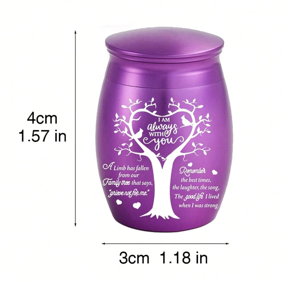 Tree Of Life Small Cremation Urns For Human/Pet Keepsake Sharing Urns Memorial Ashes Holder-A Limb Has Fallen From Our Family Tree