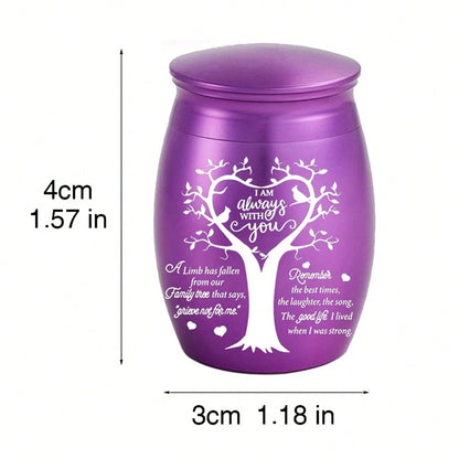 Tree Of Life Small Cremation Urns For Human/Pet Keepsake Sharing Urns Memorial Ashes Holder-A Limb Has Fallen From Our Family Tree
