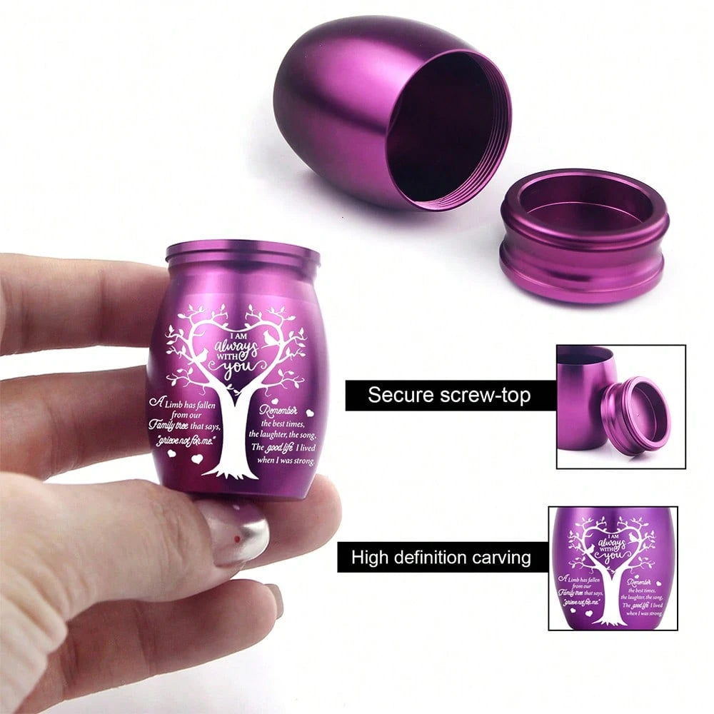 Tree Of Life Small Cremation Urns For Human/Pet Keepsake Sharing Urns Memorial Ashes Holder-A Limb Has Fallen From Our Family Tree