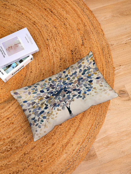 Tree Print Lumbar Pillow Cover, Modern Throw Pillow Case, Pillow Insert Not Include, For Sofa, Living Room