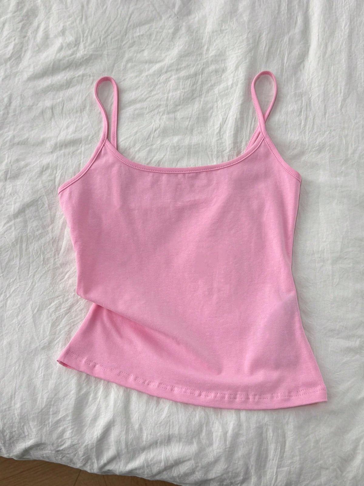 Tseoso 3pcs/Set Black, White, Pink Women's Sexy Cropped Camisole Tops, Suitable For Summer Beach