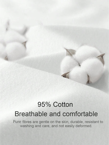 Tseoso 3pcs Set Women Casual Minimalist 95% Cotton Round Neck Fitted Short Sleeve T-Shirt, Summer Tops