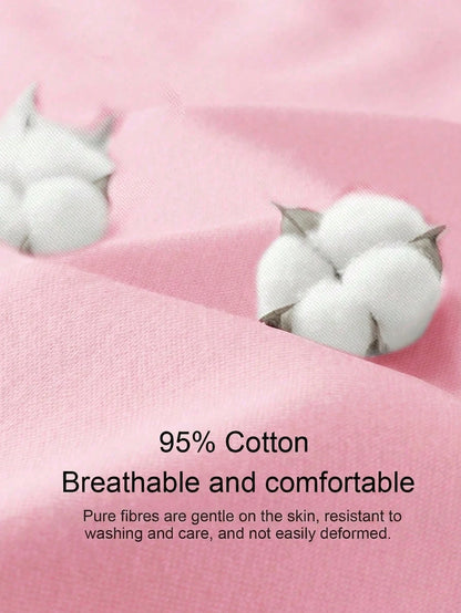 Tseoso 95% Cotton Henley Neck Short Sleeve T-Shirt, Pink