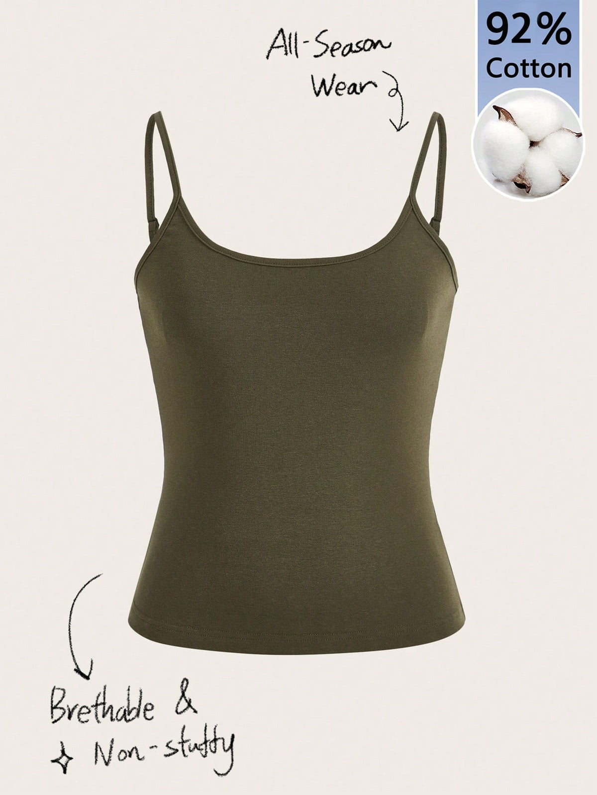 Tseoso Solid Cami Top