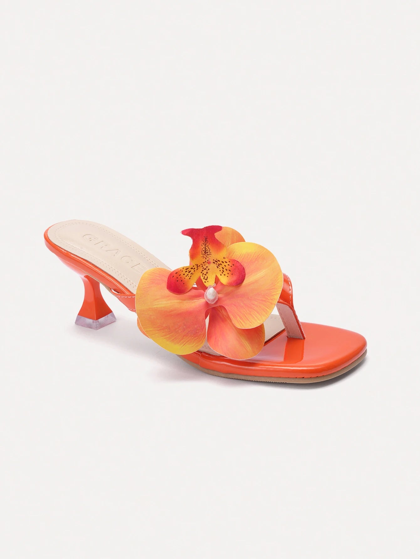 TuEzra 2026 New Plus Size Women Floral Decor Flip Flops, Fashion Casual Beach Sandals