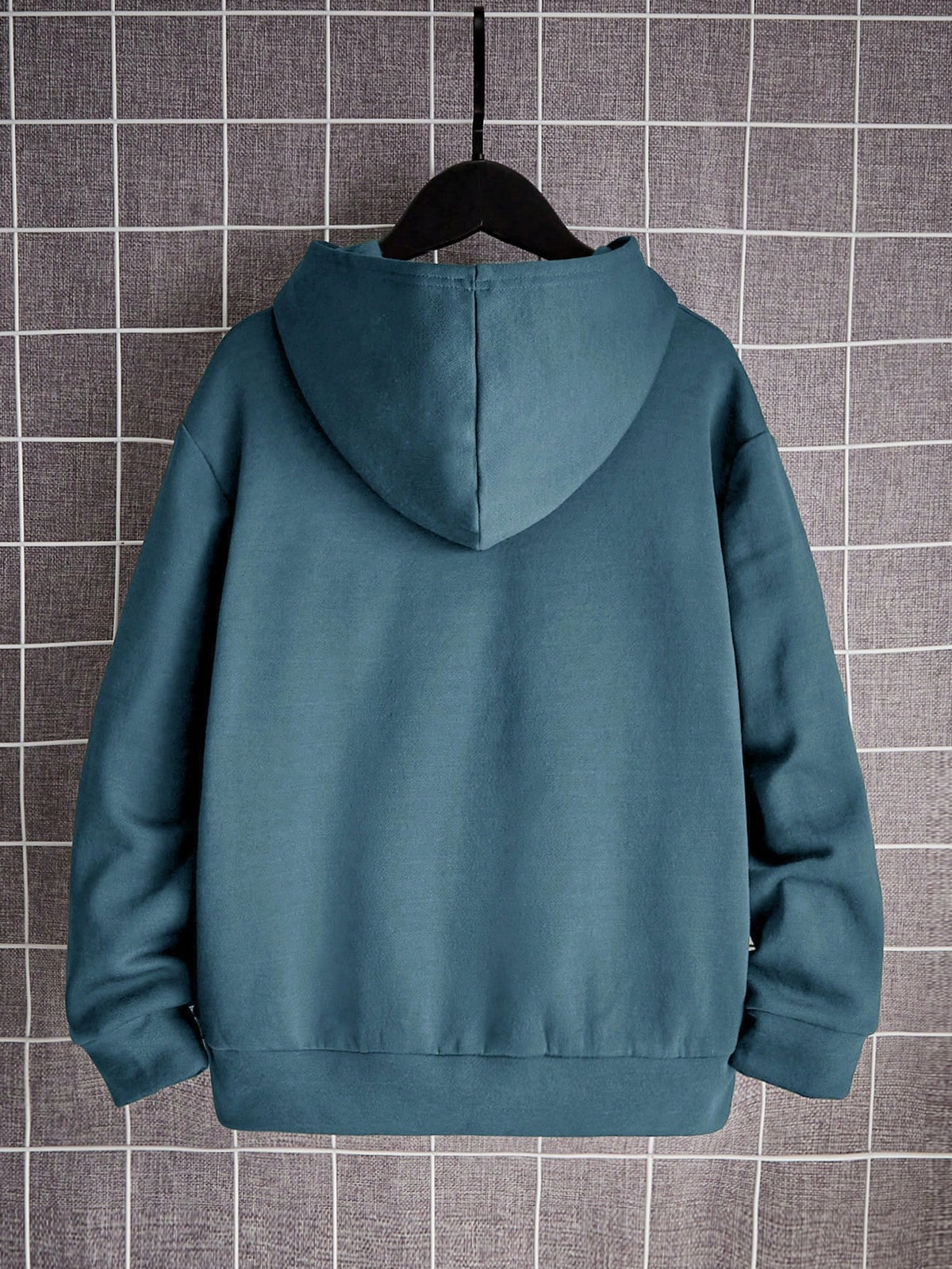 Tween Boy Deer Horn Print Thermal Lined Sweatshirt, Casual For Autumn/Winter, Red Sweatshirts Sweatshirt, Winter, Sweatshirts,Winter,Fall Tops