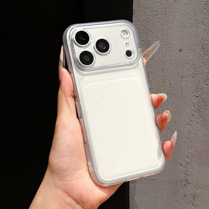 Two-Layer Large Window Clear Phone Case, Anti-Yellow Transparent Split Lens Shockproof Cover For IPhone 17 16 15 14 13 Pro Max