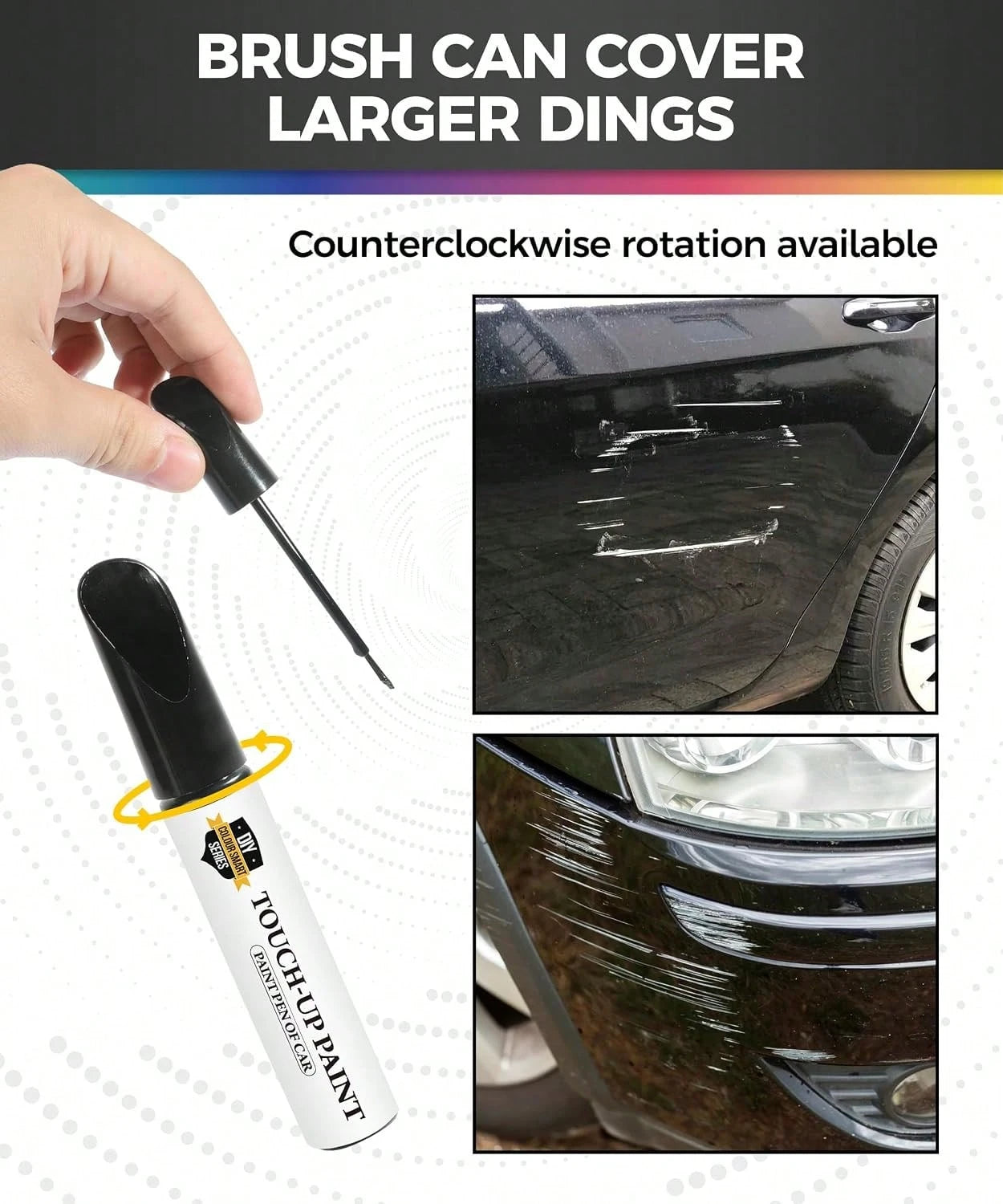 UBOG Car Paint Scratch Repair,Touch Up Paint For Cars,Touch Up Paint Pen,Car Accessories Car Scratch Repair,Car Touch Up Paint,Car Scratch Remover Pen,Car Paint Pen For Erase Car Scratches (Black)