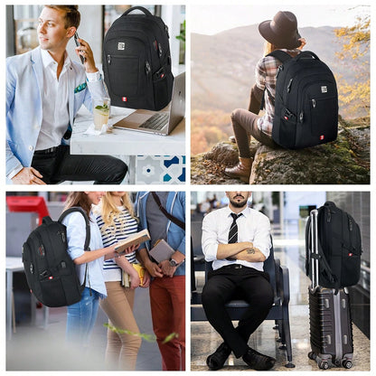 UKEIN Bagsure Travel Laptop Backpack, Business Water Resistant Laptop Backpack With USB Charging Port, College Bag For Men & Women